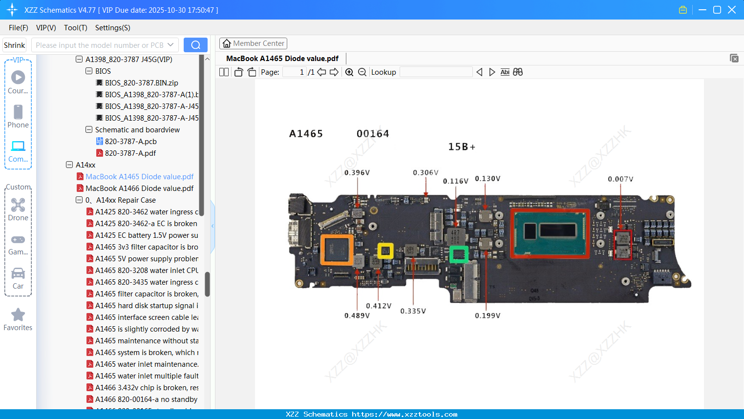 Laptop Apple MacBook A1465 Diode Value